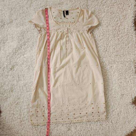 MANGO Eyelet Embroidered Babydoll Dress Size US S / EU M Summer Romantic Boho - Picture 7 of 13